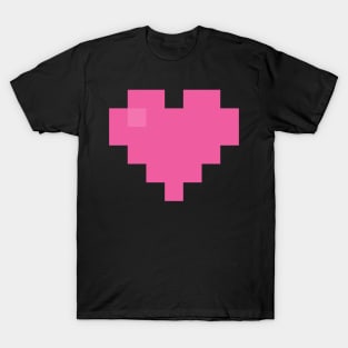 Simple Pink Pixel Heart T-Shirt